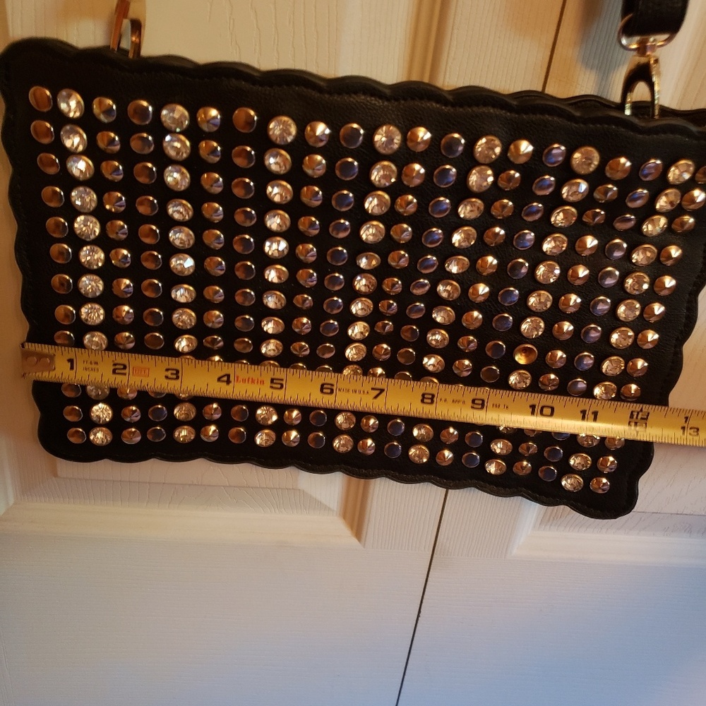 Crossbody Rhinestone Studded Bag - Picture 3 of 4
